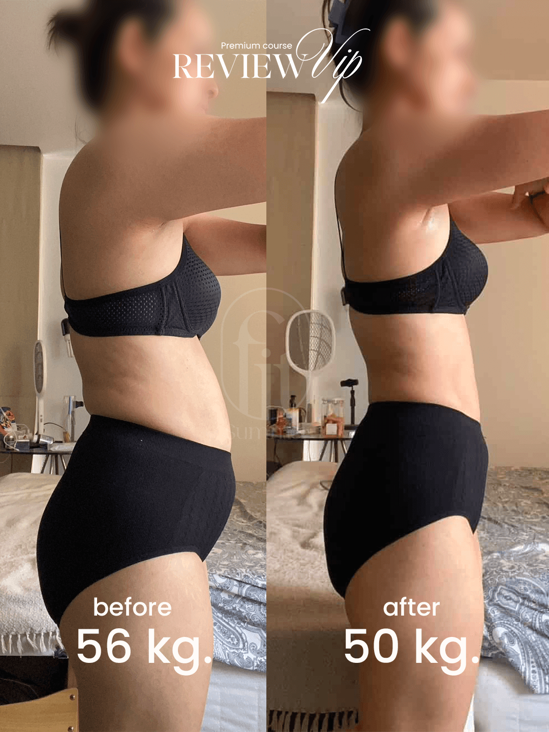 ภาพก่อนและหลังจากผู้เรียน FitSummer ภาพที่ 2